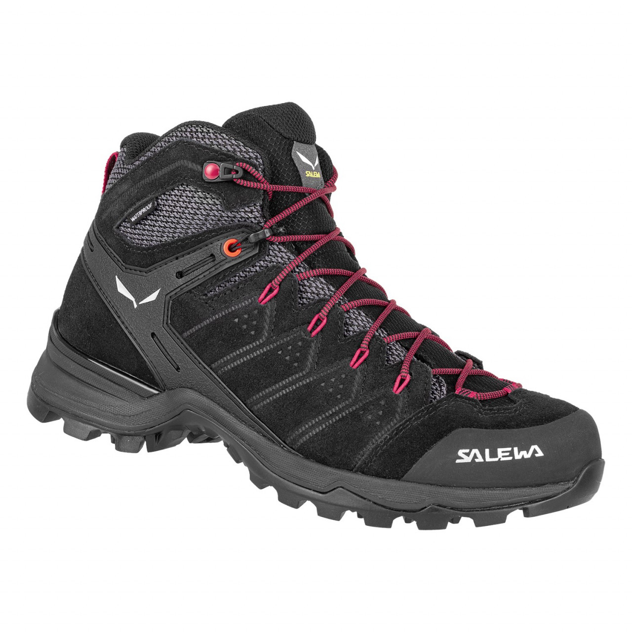 Zapatillas De Montaña Salewa Alp Mate Mid Waterproof Mujer Negros/Rosas Mexico (TJ0198347)